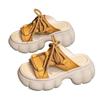 Fashion Thick-Soled Heightening Womens Slippers 2025 Summer Wear New Sandals Thick-Soled Versatile Student Casual Womens Shoes