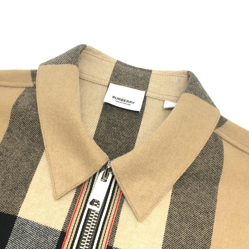 BURBERRY 8050135 Check pattern Apparel Outerwear Shirt Jacket Zip-Up Blouson