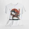 Japanese Shark Samurai Retro T-Shirt | Mecha Anime Style Shirt