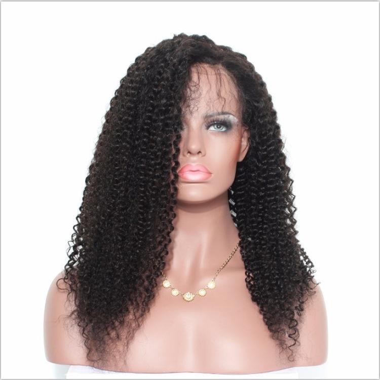 Lace Synthetic Front Hair Wigs Kinky Curly Full Lace Hair Wig Pre Plucked Lace Front Wig