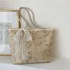 Large Capacity Beach Bag Handmade Tote Bag Single Shoulder Handbag  Shopping