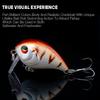 45mm 7.4g Mini Crankbait Głęboko Wodne Przynęty Pływające Sztuczne Twarde Przynęty Minnow Wobblery Okoń Szczupak Pesca Sprzęt Wędkarski