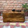 Wooden Central Side Desk Drawer Coffee Table | Indian Bedside Nightstand Bedroom Furniture | Solid Wood with Hidden Storage | Center table