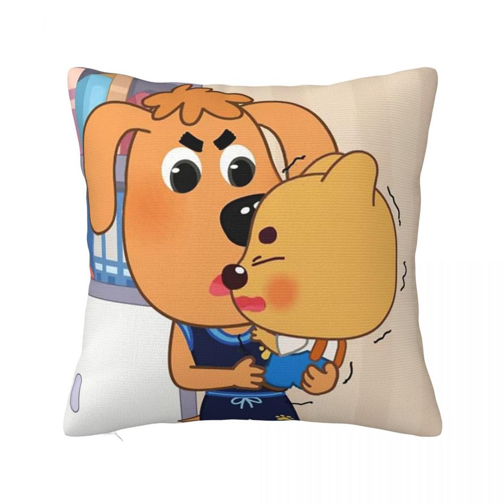 Federa Cuscino Quadrata Sheriff Labrador Copricuscino Cuscino Comfort Federa Cuscino da Lancio per Casa Divano Soggiorno