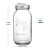 Transparent Mason Jar - Sealed Glass Storage for Oatmeal, Salads, Nuts & Dried Goods