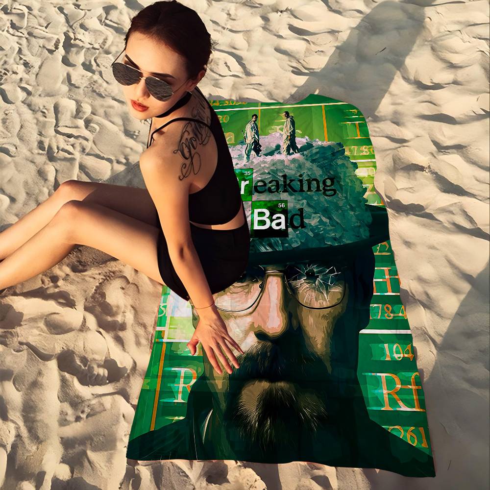 Breaking Bad TV Show Beach Towel Colorful Bath Towels For Girl Microfiber Quick Dry Sand Free Beach Yoga Spa Gym Pool