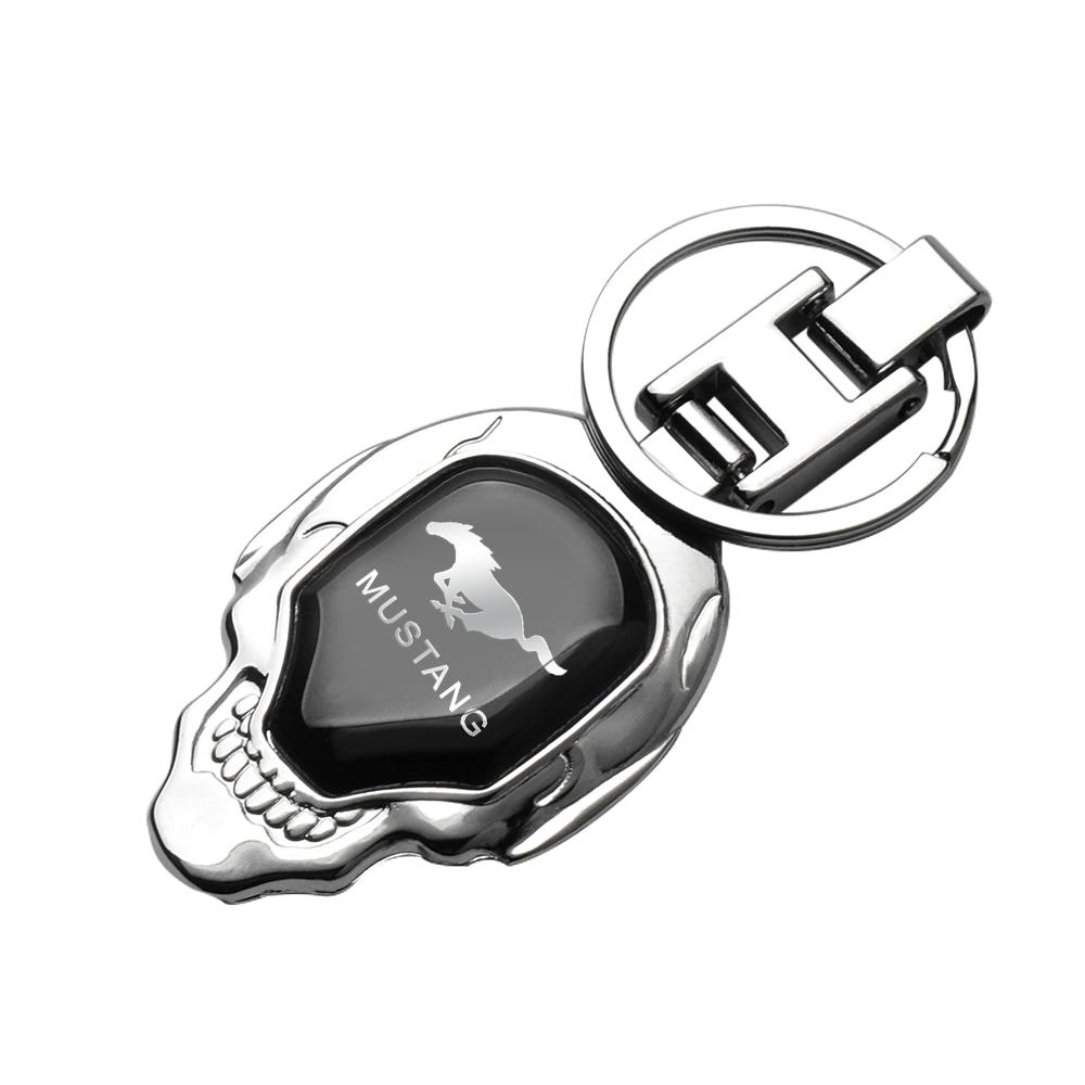 BBBQ8 1PCS 3D Metal Car Emblem Keychain For Ford Ranger Kuga Fiesta Focus 2 3 Mk3 Mk4 Mustang Mondeo Ecosport Shelby Edge Transit MK5