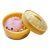 Cute Cartoon Miniature Bun Keychain Acrylic Baozi Pendant Steamed Bun Pendant  Purse Accessory