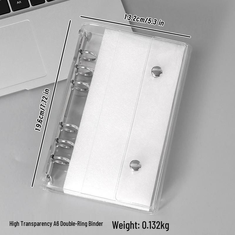 M5 Transparent PVC Binder Cover for A6/A7 Photocards & Stickers