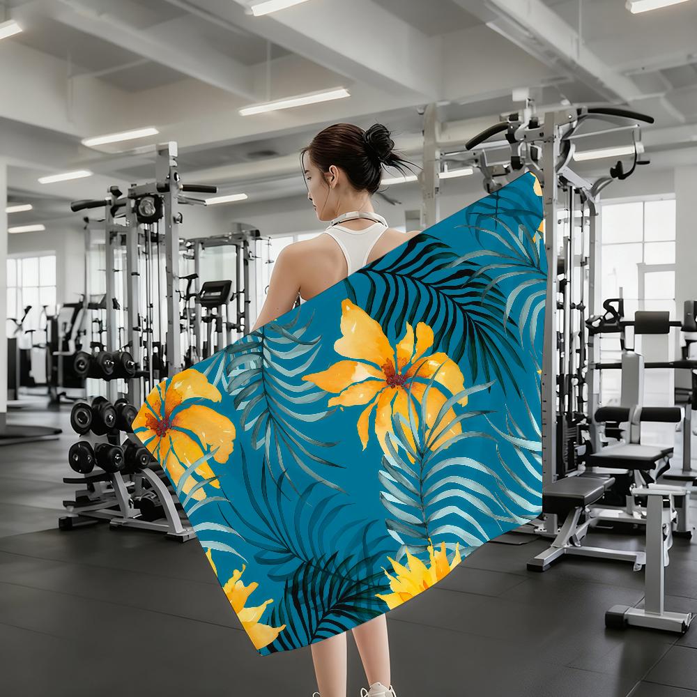Sonnenblumen-Handtuch Schnelltrocknende Strandtücher Sind Geeignet Für Schwimmbäder Camping Yoga Und Das Fitnessstudio