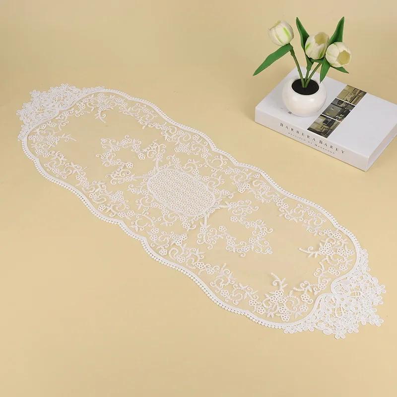 Retro Lace Placemats French Crochet Doilies Handmade Embroidered Table White Place Mats Cup Mat