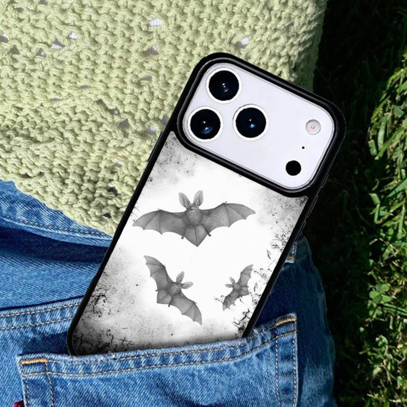 Gothic Horror Bats Full Moon phone case cover Compatible with for IPhone 17air 16e 15 14 13 12 11Pro Max 17 Air