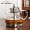 Heat-Resistant Glass Teapot: Induction Cooktop-Ready Kettle for Boiling Water and Brewing Tea