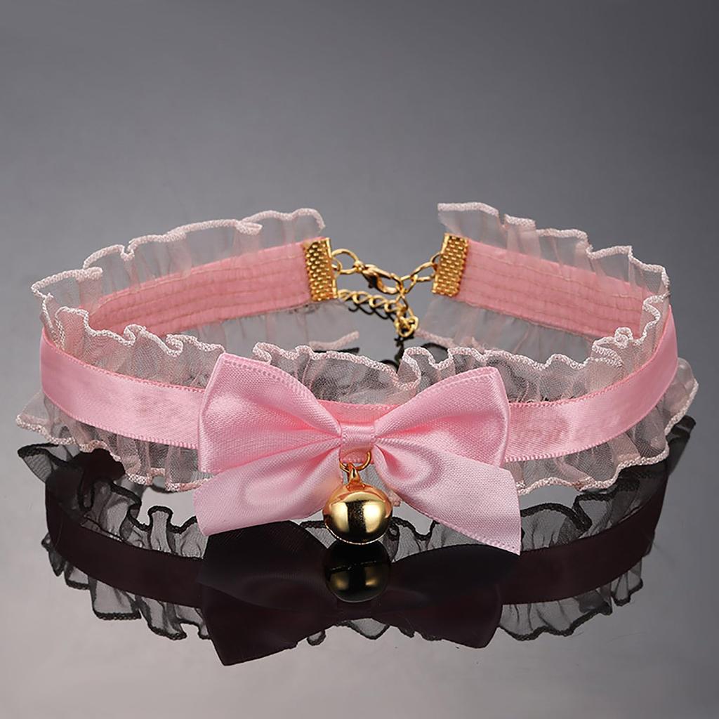 Orirya Anal Plug Tail Nipple Clip with Bell Cat Ears Headband Ribbon Choker Maid Costume Gag Anal Plug Cat Tail Cosplay Adult Toys for Women Adult