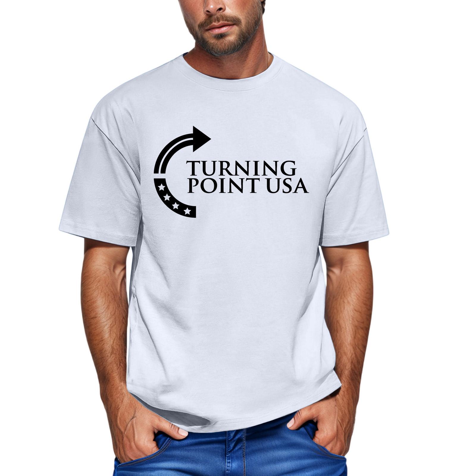 

Мужская модная футболка, уличная повседневная одежда с коротким рукавом M белый