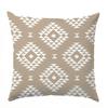 Bohemian Geometric Pattern Pillowcases Soft Polyester Cushion Covers With Hidden Zipper For Sofa Living Room Bedroom Home Decor