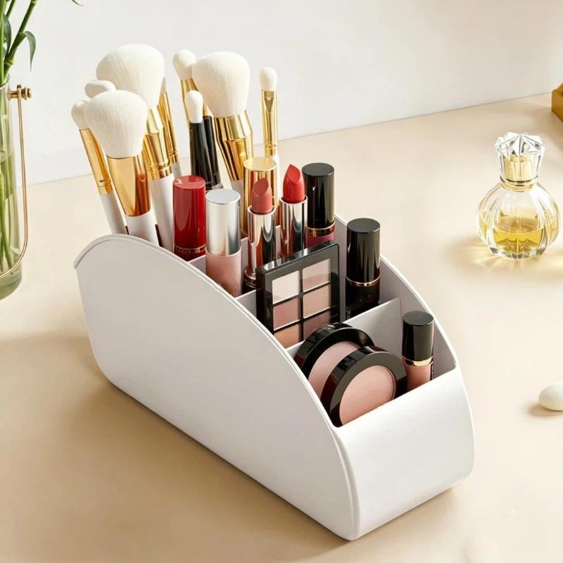 1Pcs Remote Control Holder Multi Compartment Desktop Organizer Storage Caddy For Tv Remotes Office Supplies Home Table Decor