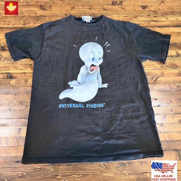Casper the Friendly Ghost Vintage 90s T-Shirt Universal Studios 1998 Graphic Tee Unisex T-Shirt XL