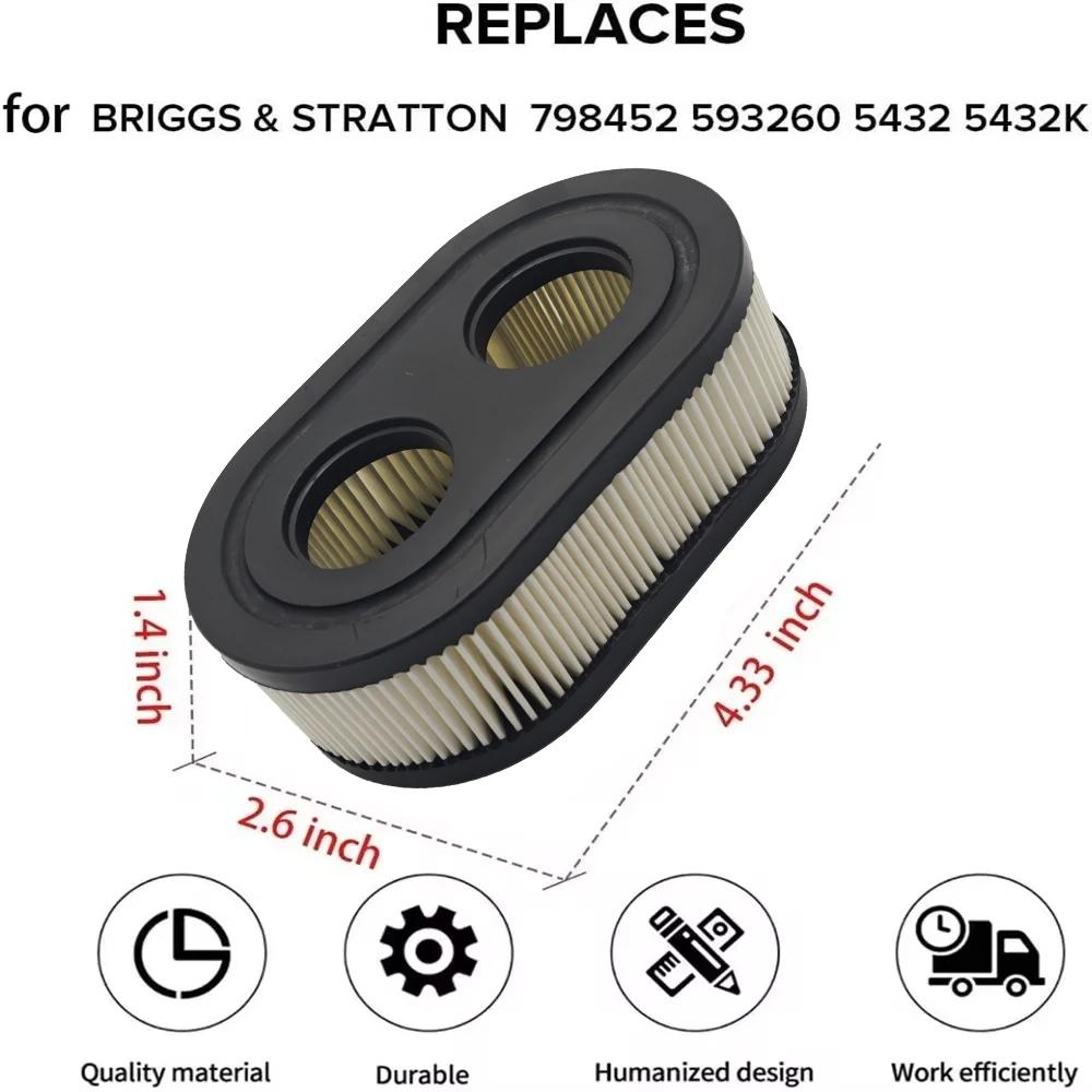 594106 Lawn Mower Air Cleaner Cover ABS Air Filter Cover Kit for 650EXI 675EXI 675IS Lawn Mower Air Filter Cover Kit