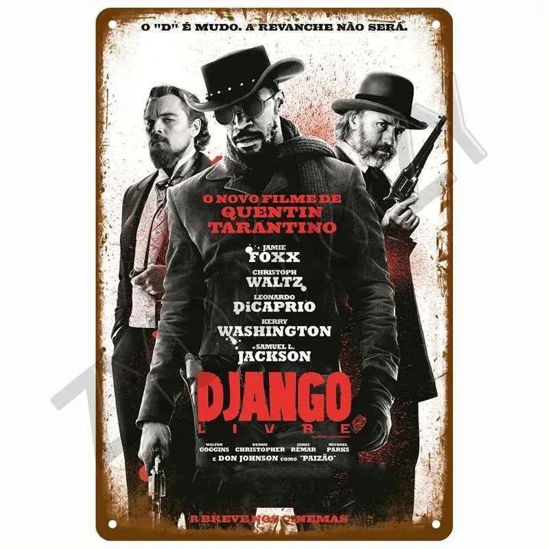 Metal Vintage Poster Tin Sign Decoration Retro Movie Metal Sign Plaque For Man Cave Bar Painting Cinema Wall Art Home Decor Film