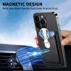Pre iPhone 15 Pro Max 14 Plus 13 12 11 Puzdro Magnetické Magsafe Silná príťažlivosť Sloty na karty Peňaženka Kovový držiak na prsteň Stojan na telefón Kryt tašky na telefón