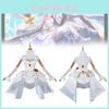 Adorable Pure White Polyester Cosplay Outfit For Honor Of Kings Character Xiao Qiao