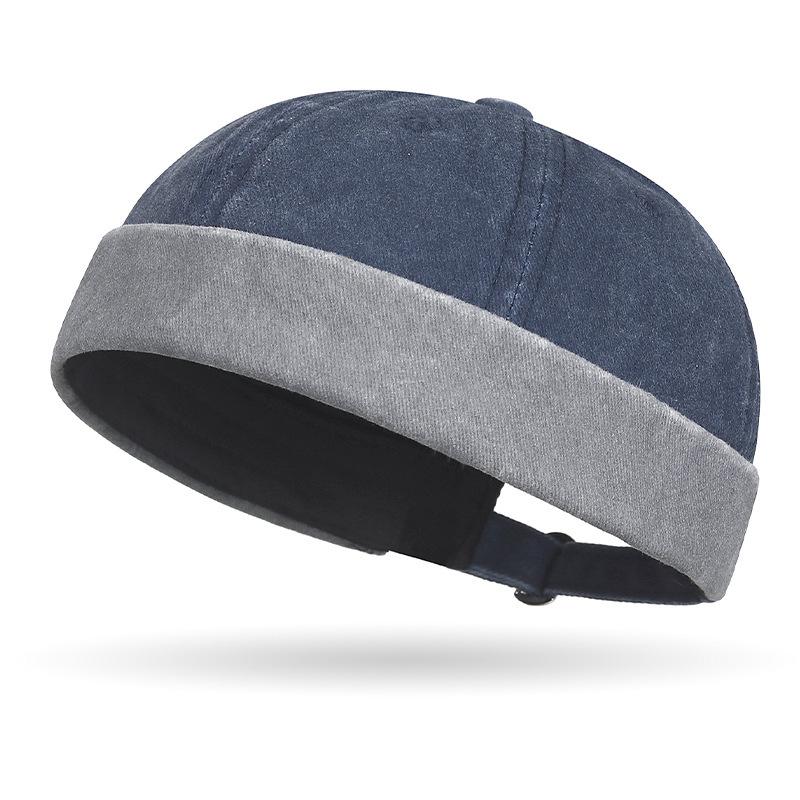 Retro Used Look Colorblock Dome Hut - Unisex Hip Hop Stil