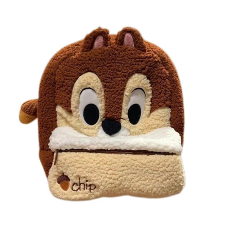 Cute Cartoon Plush Backpack With Large Capacity For Students And Daily Use