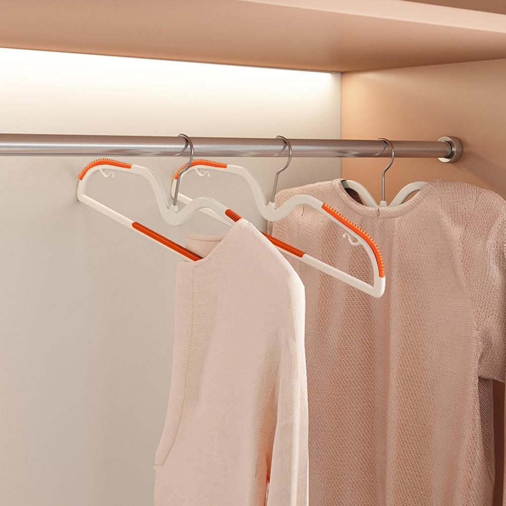 Coat Hanger 10-pieces Non-Slip Short-Necked Dresser Drying Rack Coat Hangers For Closet For Room Bedroom Dorm Apartment College