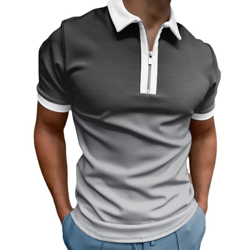 Мужская летняя рубашка-поло с принтом — фото 6