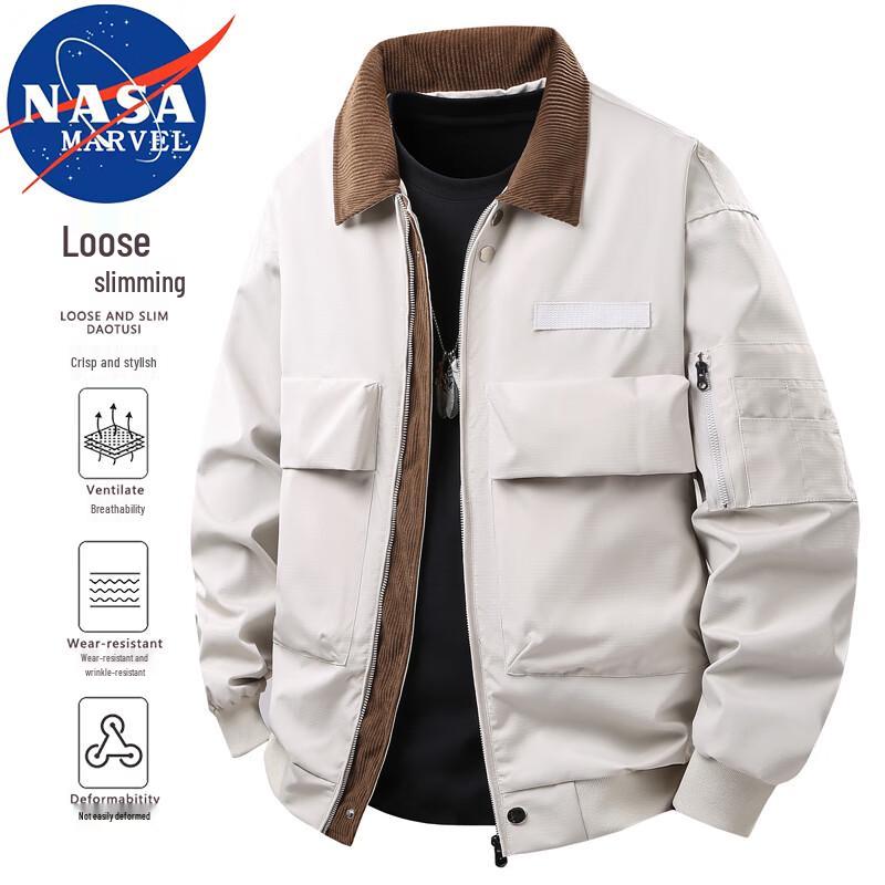 NASA MARVEL Men's Casual Long Sleeve Jacket