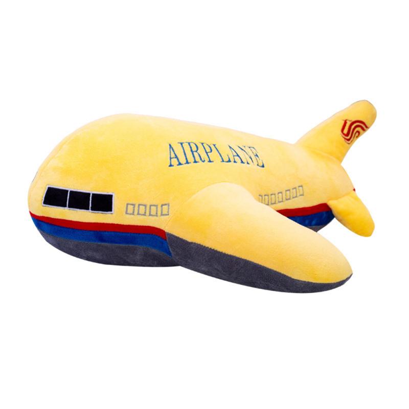 Simulation Airplane Plush Doll Super Soft Aircraft Stuffed Toys Kids Sleeping Cushion Throw Pillow