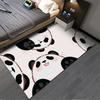 Cartoon Panda Pattern Carpet, Cute Animal Design, Soft Floor Rug Suitable for Use As an Anti-slip for Living Room Bedroom Sofas