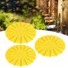 3 Pièces 16 Passages Disque d'Échappement pour Abeilles Jaune Outil Anti-Fuite Disque de Sortie de Ruche Apiculture