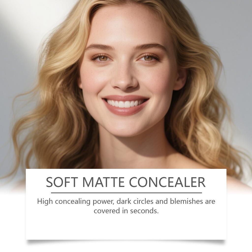 Waterproof Concealer, Full Coverage Women's Daily Makeup Hydrating Cream Weakens Pores And Leaves No Base Makeup Concealer