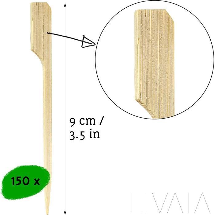 Brochettes Fingerfood 150x Brochettes Fingerfood Bambou Et Bâtonnets Cocktail 9cm
