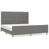 VidaXL Bed Frames with Headboard Dark Grey 180 X 200 Cm Fabric3125317