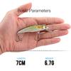 5cm/7cm/9cm Black Minnow Wobblers For Pike Trout Lure Artificial Bait Hard Floating Mini Crankbaits Fishing Lures