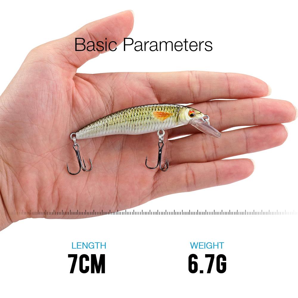 5cm/7cm/9cm Black Minnow Wobblers For Pike Trout Lure Artificial Bait Hard Floating Mini Crankbaits Fishing Lures