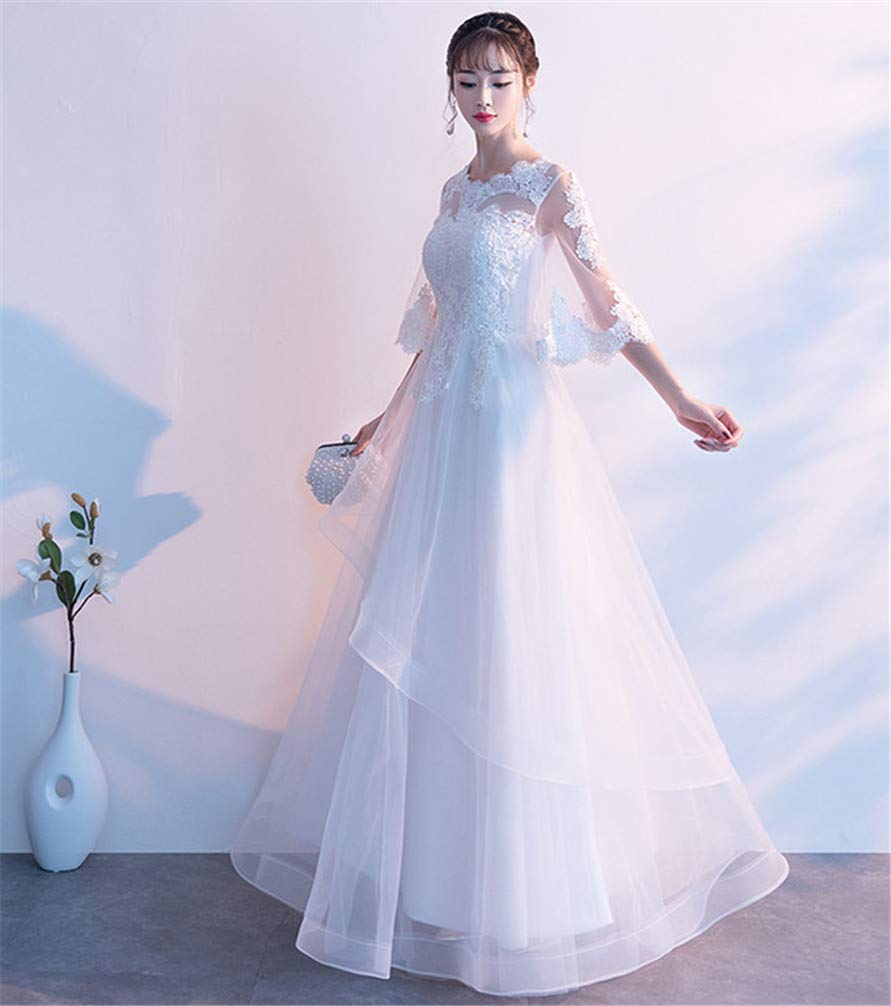 [YUANYUAN] Cute Wedding Dress, Reception Dress, Wedding Ceremony Dress, Princess Line Dress, Princess Style Party Dress, Bride, Wedding Ceremony, Brid