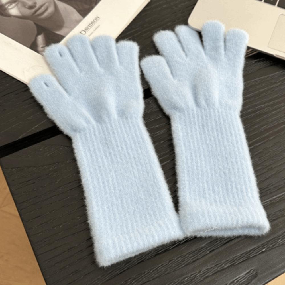 1 Pair Warm Insulation Knitted Glove Touchscreen Winter Glove Durable Warm Handwear Outdoor