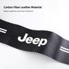 Car Threshold Strip Anti Stepping Leather Protective Sticker For Jeep Grand Cherokee Wrangler JK Gladiator Compass Renegade Patr AJT1
