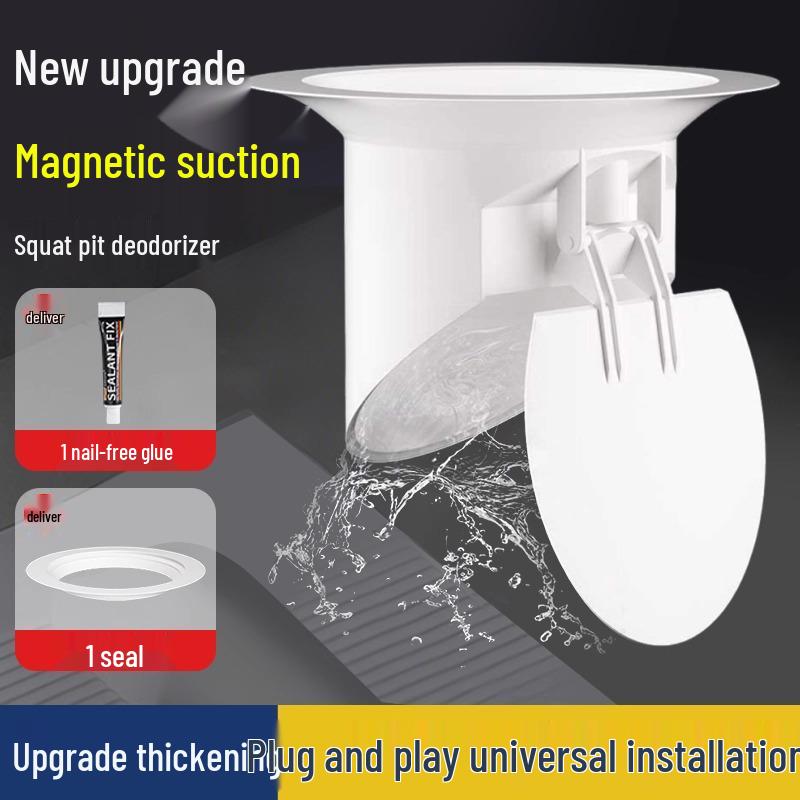 Geruchsstopp-Vorrichtung für Hocktoiletten - Magnetisch, Hygienisch und Geruchsdicht mit Kostenlosem Versand für Neukunden