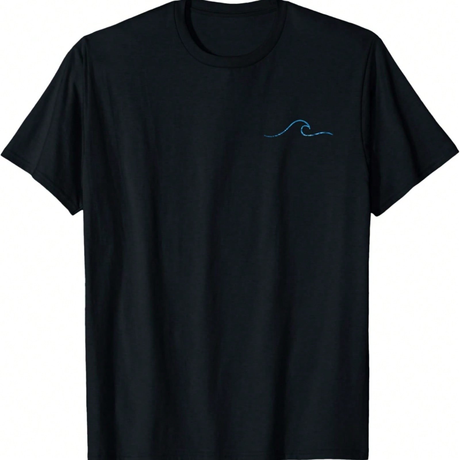 Simple Blue Wave T-Shirt S разноцветный
