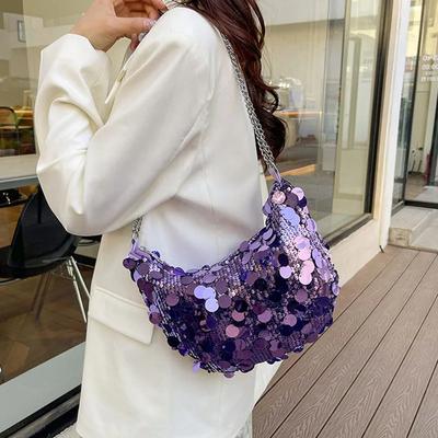 Clutch Tas Koreaanse Ketting Pailletten Crossbody Tas Dinerfeest Bruiloft Portemonnees Handtas Dames Oksel Schouder Crossbody Tas