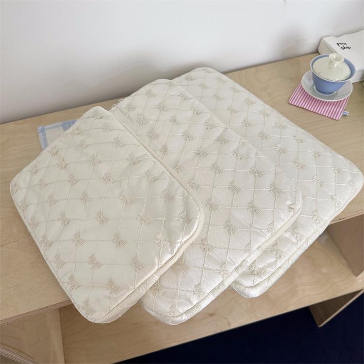 

TS JYL laptop bag,Korean INS Lace Embroidery Bow Tablet Sleeve 11 13 15 Inch Laptop Case 11