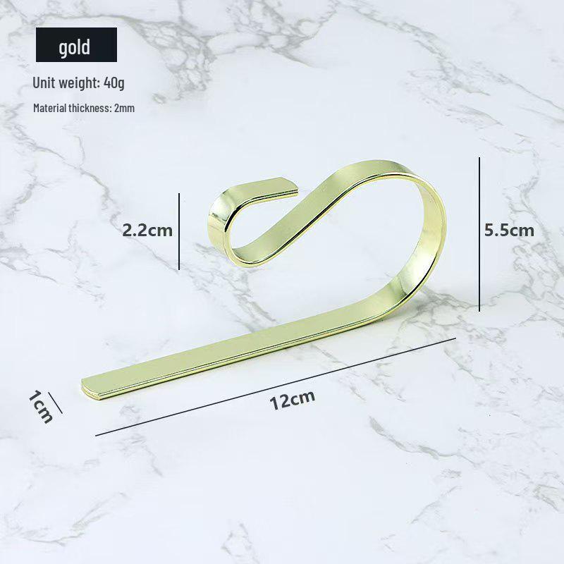 

Adjustable Metal Christmas Stocking Hooks - Decorative Fireplace Holiday Accessories золотий