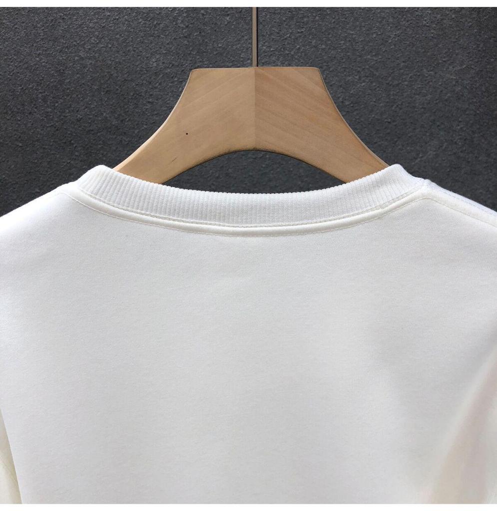 סווטשירט לגברים עם צווארון עגול ומרופד פליז - חולצה חמה, רב-תכליתית ושרוולים ארוכים לסתיו ולחורף