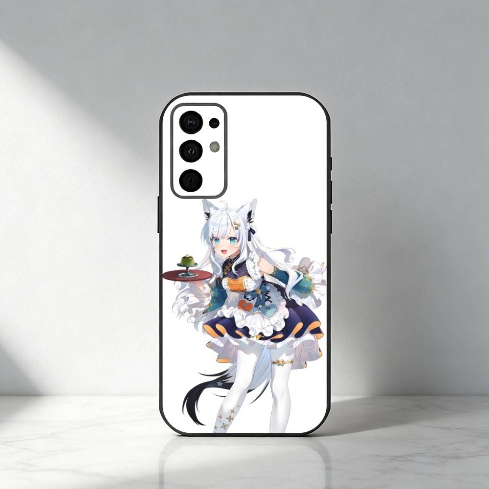 HOLO Shirakami Fubuki  Phone Case For Samsung S25,S24,S21,S22,S23,S30,Ultra,S20,Plus,Fe,Note,5G Black Cover