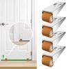 Set of Four Rubber Caster Wheels Door Bottom Pulley Furniture Mobile Roller Side Wheel for Small Wooden Furniture Items